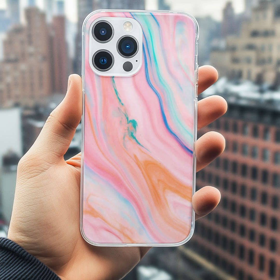 Fluid marble textured Phone Case Cover