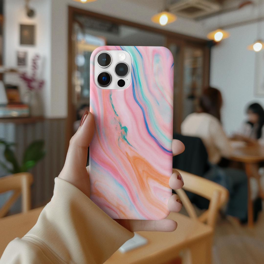 Fluid marble textured Phone Case Cover