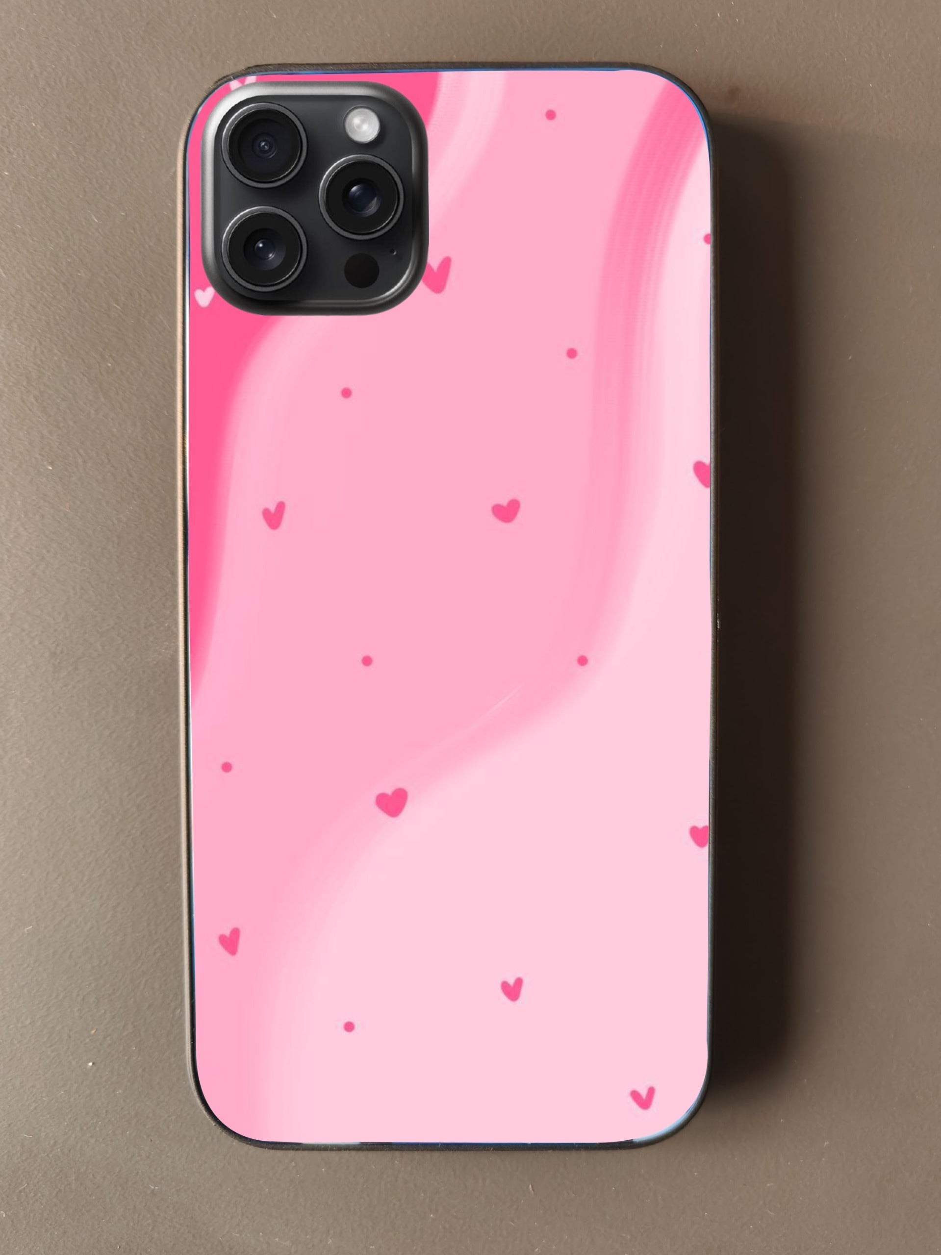 Pink Heart Pattern Phone Case