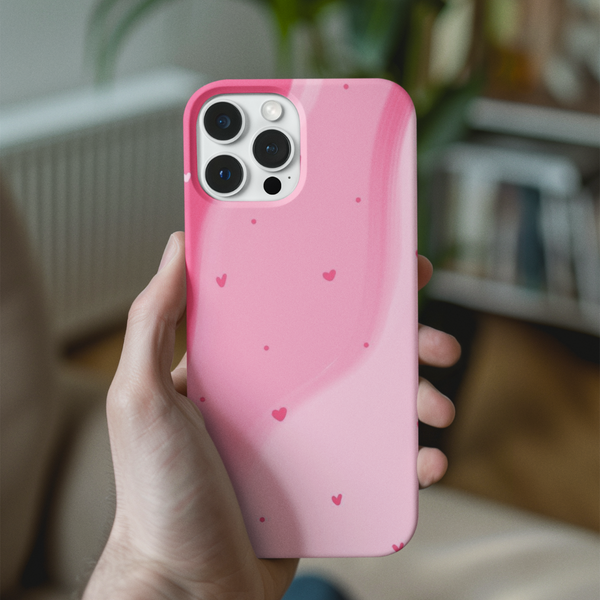 Pink Heart Pattern Phone Case – ShellCase India