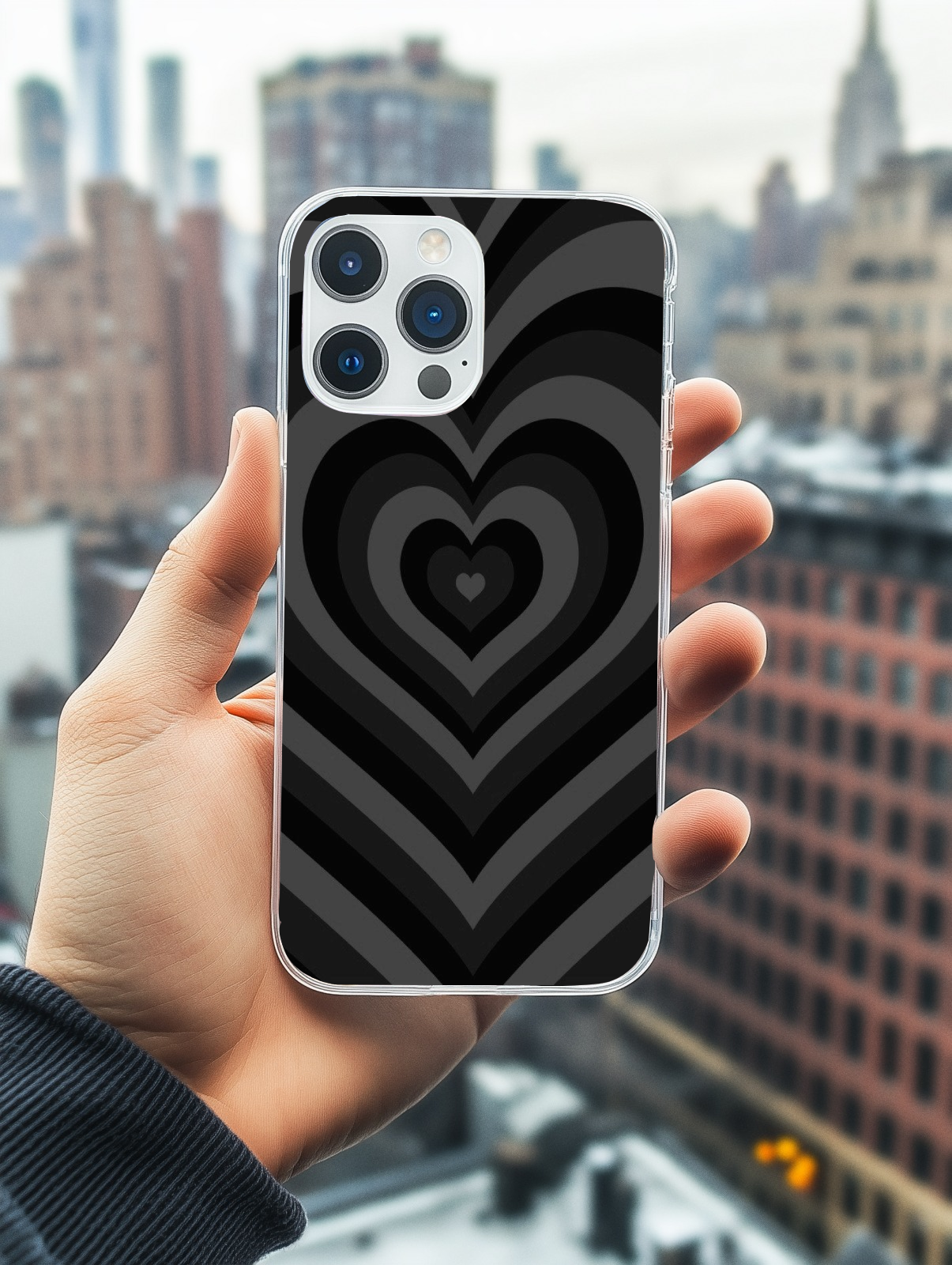 Hypnotic Heart: Dark & Dreamy Phone Case