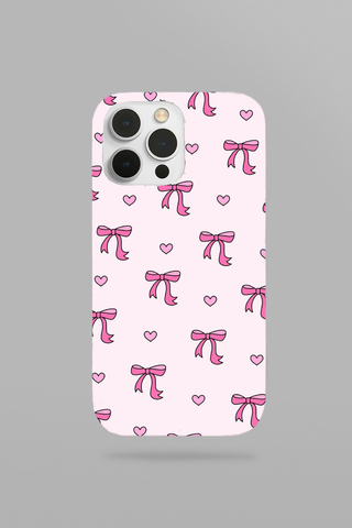 Bows & Hearts: Girly Glam Phone Case