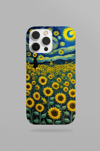 Starry Night Meets Sunflowers
