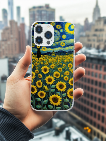 Starry Night Meets Sunflowers
