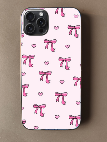 Bows & Hearts: Girly Glam Phone Case