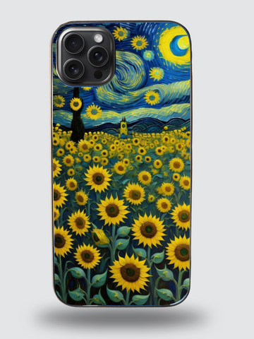 Starry Night Meets Sunflowers