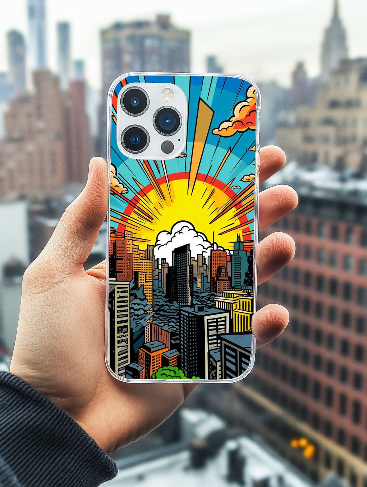 Sunburst Cityscape